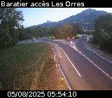 <h2>Webcam à Baratier sur la route de Pramouton permettant l'accès aux Orres. Caméra située sur la D40.</h2>