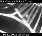 <h2>Webcam à Baratier sur la route de Pramouton permettant l'accès aux Orres. Caméra située sur la D40.</h2>