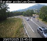 <h2>Webcam à Baratier sur la route de Pramouton permettant l'accès aux Orres. Caméra située sur la D40.</h2>
