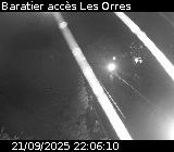 <h2>Webcam à Baratier sur la route de Pramouton permettant l'accès aux Orres. Caméra située sur la D40.</h2>