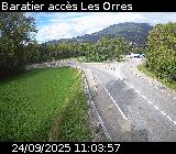 <h2>Webcam à Baratier sur la route de Pramouton permettant l'accès aux Orres. Caméra située sur la D40.</h2>