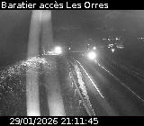 <h2>Webcam à Baratier sur la route de Pramouton permettant l'accès aux Orres. Caméra située sur la D40.</h2>