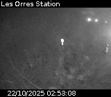 Webcam dans la station des Orres à Pramouton sur la D40. Caméra située au niveau du dernier virage avant le centre station 1650