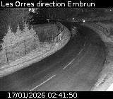 <h2>Webcam à Les Orres sur la route de Pramouton entre le village des Orres et la station des Orres. Caméra située sur la D40.</h2>