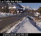 Caméra routière France - D1091, La-Salle-les-Alpes en provenance de Briançon, à proximité de Serre-Chevalier