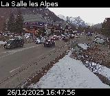 Caméra routière France - D1091, La-Salle-les-Alpes en provenance de Briançon, à proximité de Serre-Chevalier