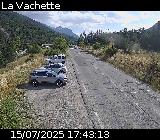 Webcam à la sortie de Briançon, au niveau du lieu-dit de La Vachette, à proximité de la Nationale 94 qui mène à l'Italie