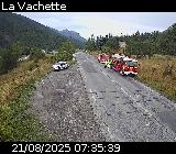 Webcam à la sortie de Briançon, au niveau du lieu-dit de La Vachette, à proximité de la Nationale 94 qui mène à l'Italie