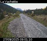 Webcam à la sortie de Briançon, au niveau du lieu-dit de La Vachette, à proximité de la Nationale 94 qui mène à l'Italie