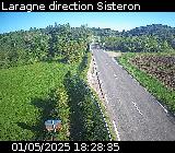 Webcam à Laragne sur la D1075 à la frontière entre les Hautes-Alpes et les Alpes-de-Haute-Provence vue orientée vers Sisteron