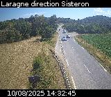 <h2>Webcam à Laragne sur la D1075 à la frontière entre les Hautes-Alpes et les Alpes-de-Haute-Provence. Vue orientée vers Sisteron</h2>