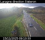 Webcam à Laragne sur la D1075 à la frontière entre les Hautes-Alpes et les Alpes-de-Haute-Provence. Vue orientée vers Sisteron