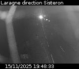 <h2>Webcam à Laragne sur la D1075 à la frontière entre les Hautes-Alpes et les Alpes-de-Haute-Provence. Vue orientée vers Sisteron</h2>