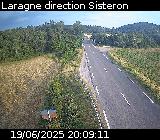 <h2>Webcam à Laragne sur la D1075 à la frontière entre les Hautes-Alpes et les Alpes-de-Haute-Provence. Vue orientée vers Sisteron</h2>