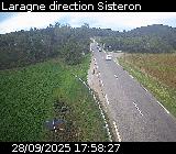 <h2>Webcam à Laragne sur la D1075 à la frontière entre les Hautes-Alpes et les Alpes-de-Haute-Provence. Vue orientée vers Sisteron</h2>