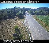<h2>Webcam à Laragne sur la D1075 à la frontière entre les Hautes-Alpes et les Alpes-de-Haute-Provence. Vue orientée vers Sisteron</h2>