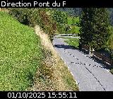 Webcam sur la route de montagne permettant d'accéder à la station de ski des Orcières sur la D76