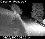 Webcam sur la route de montagne permettant d'accéder à la station de ski des Orcières sur la D76