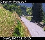 Webcam sur la route de montagne permettant d'accéder à la station de ski des Orcières sur la D76