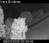 <h2>Webcam sur la route de montagne permettant d'accéder à la station de ski des Orcières sur la D76</h2>