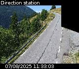 Webcam sur la route de montagne permettant d'accéder à la station de ski des Orcières sur la D76
