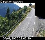 Webcam sur la route de montagne permettant d'accéder à la station de ski des Orcières sur la D76