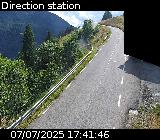 Webcam sur la route de montagne permettant d'accéder à la station de ski des Orcières sur la D76