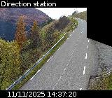 Webcam sur la route de montagne permettant d'accéder à la station de ski des Orcières sur la D76