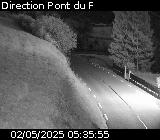 Webcam sur la route de montagne permettant d'accéder à la station de ski des Orcières sur la D76