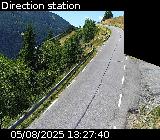 Webcam sur la route de montagne permettant d'accéder à la station de ski des Orcières sur la D76