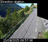 Webcam sur la route de montagne permettant d'accéder à la station de ski des Orcières sur la D76