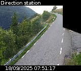 Webcam sur la route de montagne permettant d'accéder à la station de ski des Orcières sur la D76