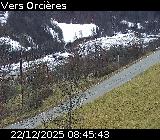 <h2>Webcam sur la route de montagne permettant d'accéder à la station de ski des Orcières sur la D76</h2>