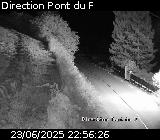 Webcam sur la route de montagne permettant d'accéder à la station de ski des Orcières sur la D76