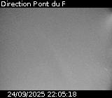 Webcam sur la route de montagne permettant d'accéder à la station de ski des Orcières sur la D76