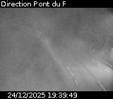 Webcam sur la route de montagne permettant d'accéder à la station de ski des Orcières sur la D76