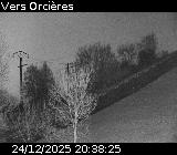 Webcam sur la route de montagne permettant d'accéder à la station de ski des Orcières sur la D76