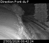 Webcam sur la route de montagne permettant d'accéder à la station de ski des Orcières sur la D76