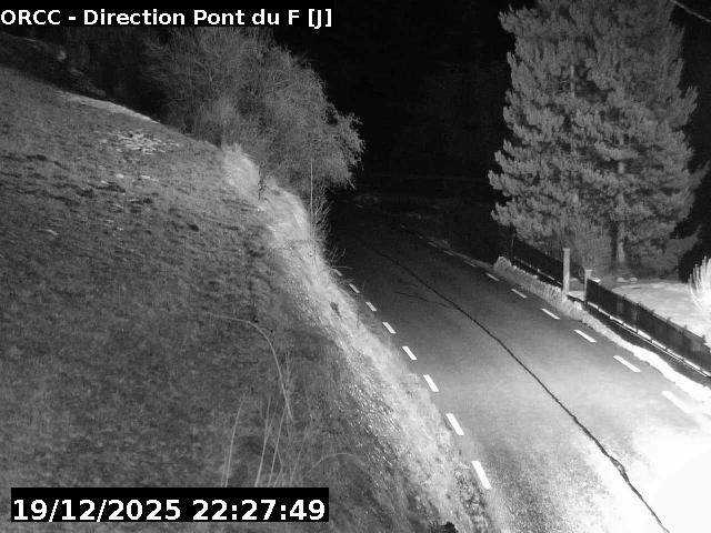 <h2>Webcam sur la route de montagne permettant d'accéder à la station de ski des Orcières sur la D76</h2>
