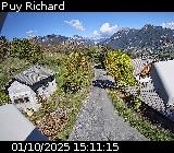 Webcam au niveau du lieu-dit Puy Richard sur la D335, dans la commune de Puy-Saint-Pierre