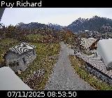 Webcam au niveau du lieu-dit Puy Richard sur la D335, dans la commune de Puy-Saint-Pierre
