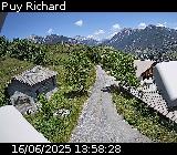Webcam au niveau du lieu-dit Puy Richard sur la D335, dans la commune de Puy-Saint-Pierre