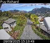 Webcam au niveau du lieu-dit Puy Richard sur la D335, dans la commune de Puy-Saint-Pierre