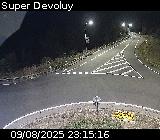 <h2>Webcam à l'entrée de la station Super Devoluy. Vue orientée vers la sortie de la station</h2>