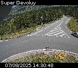 <h2>Webcam à l'entrée de la station Super Devoluy. Vue orientée vers la sortie de la station</h2>