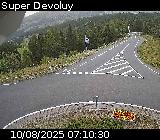 <h2>Webcam à l'entrée de la station Super Devoluy. Vue orientée vers la sortie de la station</h2>