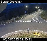 <h2>Webcam à l'entrée de la station Super Devoluy. Vue orientée vers la sortie de la station</h2>